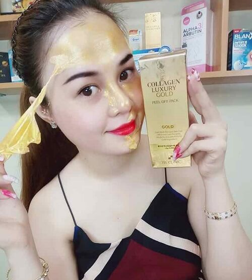 Mặt nạ Collagen Luxury Gold Peel Off Pack 3W Clinic giúp bạn sở hữu làn da tươi trẻ, đầy cuốn hút