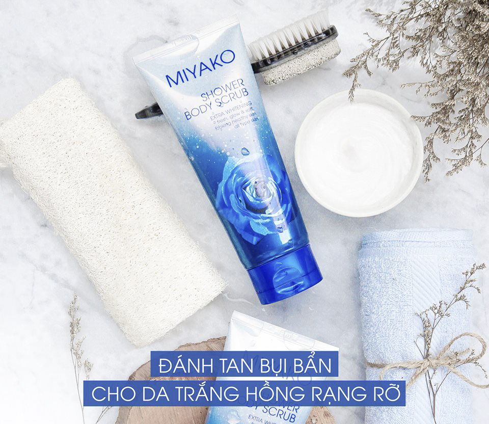 Sữa tắm tẩy tế bào chết Miyako Shower Body Scrub