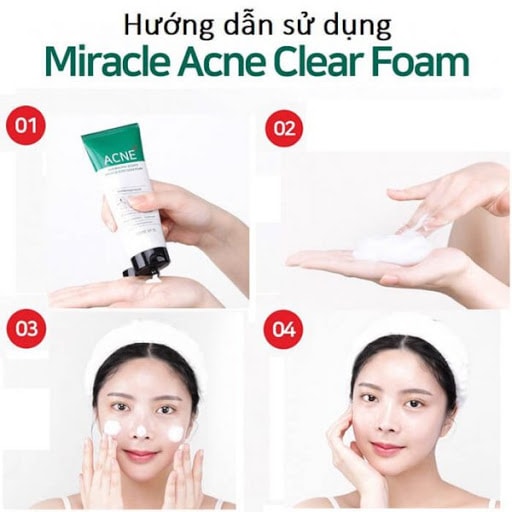  Sử dụng đơn giản làm sạch da, loại trừ mụn với sữa rửa mặt Some By Mi 30 Days Miracle